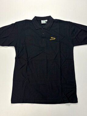 Vintage Jaguar Promo Polo Shirt Black Sz M Deadstock Car NIP New